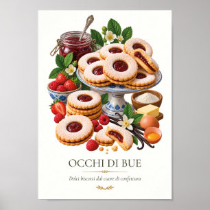 Affiche Occhi di Bue – Vintage Italian Dessert