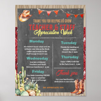 Affiche Occidentale Thématique Semaine d'appréciation des