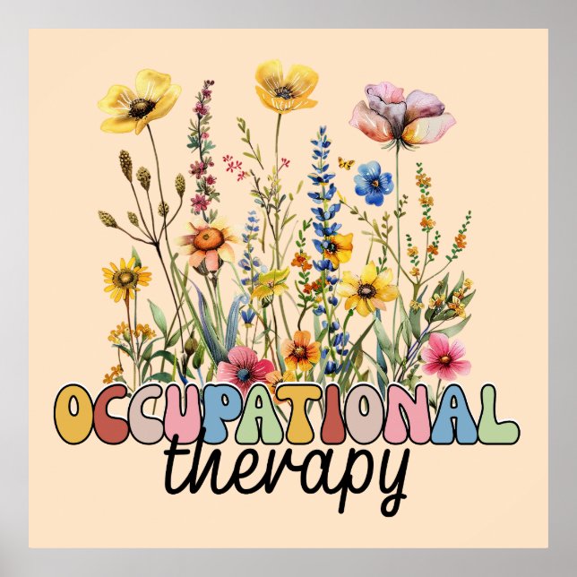Affiche Occupational Therapy COTA Physical Therapist (Devant)