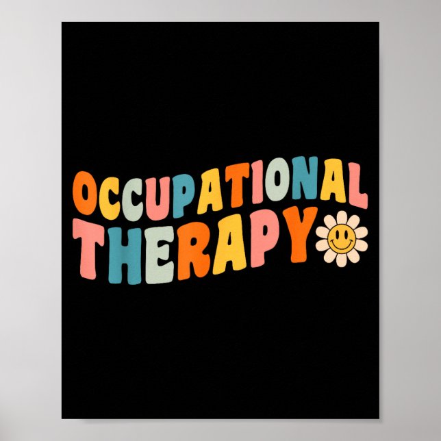 Affiche Occupational Therapy Groovy Occupational Therast O (Devant)