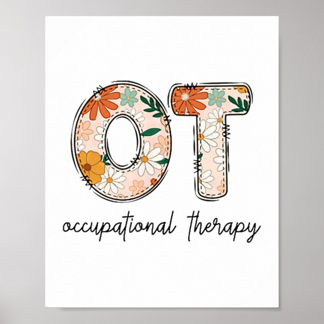 Affiche Occupational Therapy Ot Therast Ot Month  (Devant)