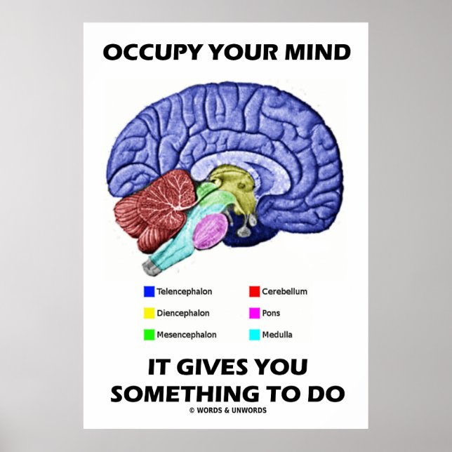 Affiche Occupe-Toi De Ton Esprit Ça Vous Donne Quelque Cho (Devant)