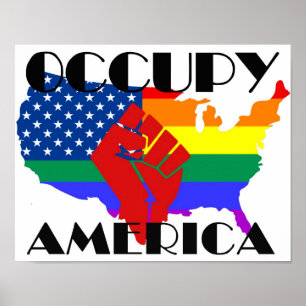 Affiche Occupy America LGBTQ