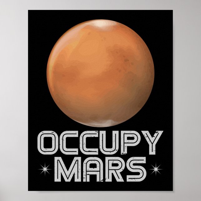 Affiche Occupy Mars 2020 Planet Martian (Devant)
