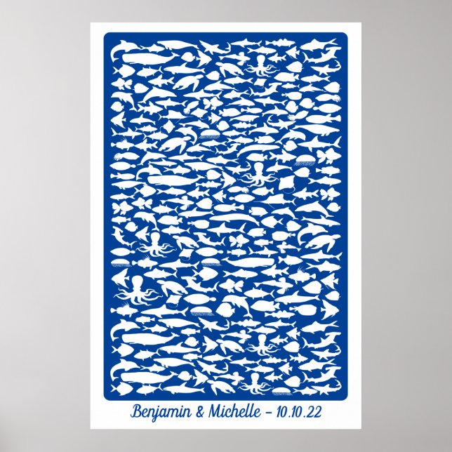 Affiche Océan - 250 Signature Livre d'Invité Alternative (Devant)