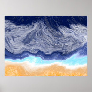 Affiche Ocean Abstract Digital Art