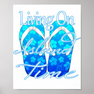 Affiche Océan Blue Island Time
