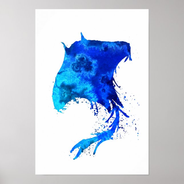 Affiche Ocean Blue Stingray (Devant)