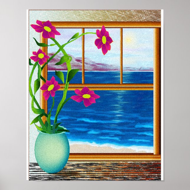 Affiche Océan dans ma fenêtre (Devant)