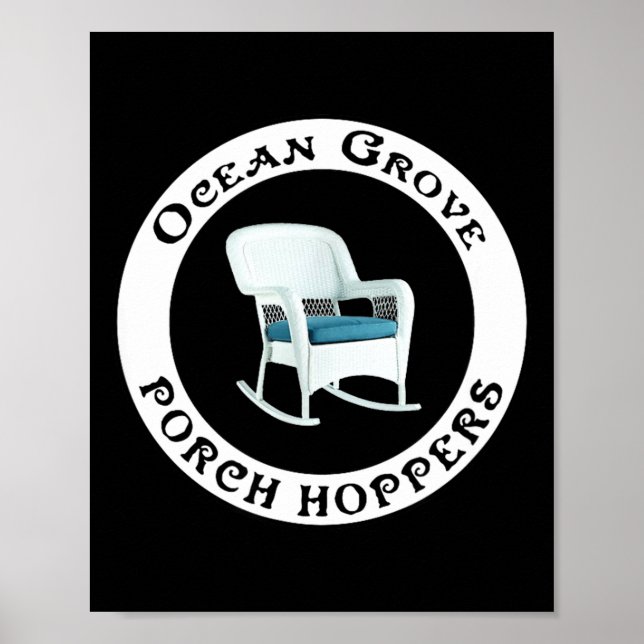 Affiche Ocean Grove Nj Rch Hopper Summer Beach Gift Men Wo (Devant)