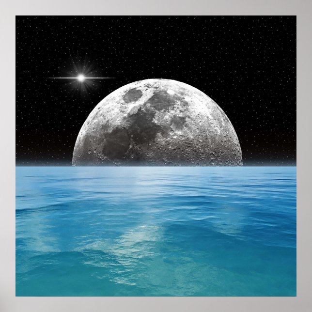 Affiche Océan lunaire (Devant)