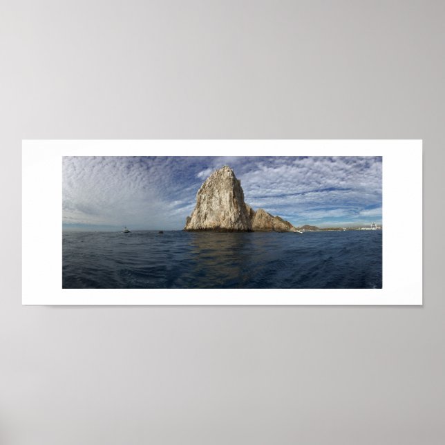 Affiche Ocean Rocks Cabo Mexico Panoramic Color Photo (Devant)