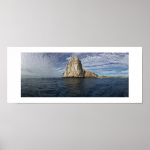Affiche Ocean Rocks Nuages Mexique Photographie Panoramiqu