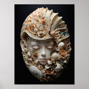 Affiche Ocean’s Muse - Allegorical Woman Art Abstrait