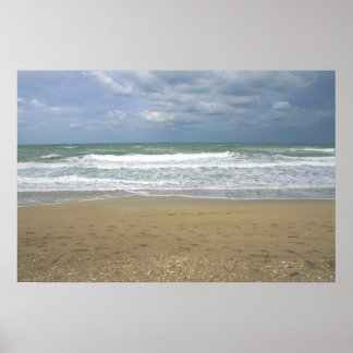 Affiche Océan Sand Sky Faded arrière - plan