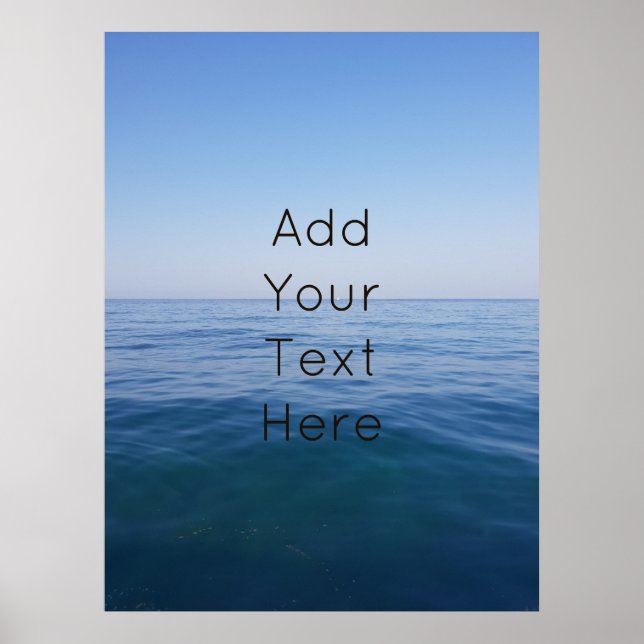 Affiche Ocean Sea Life Waves Nautical Photography (Devant)