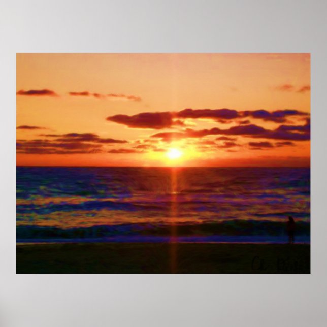 Affiche Ocean Sunrise (Devant)