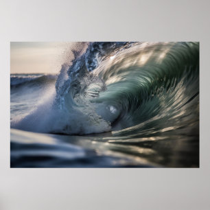 Affiche Océan surf