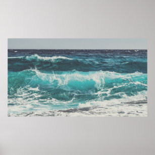 Affiche Ocean Waves at the Beach Photo