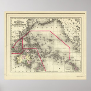 Affiche Oceanica, îles de sandwich 2