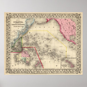 Affiche Océanica, Sandwich Islands