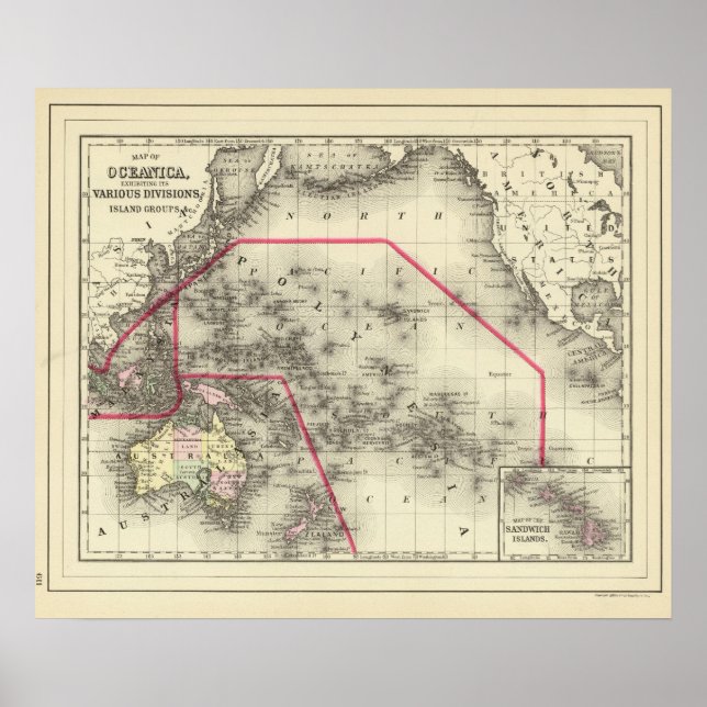 Affiche Océanica, Sandwich Islands 2 (Devant)