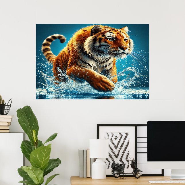 Affiche Ocean's Roar, Tiger's Run (Bureau à domicile)