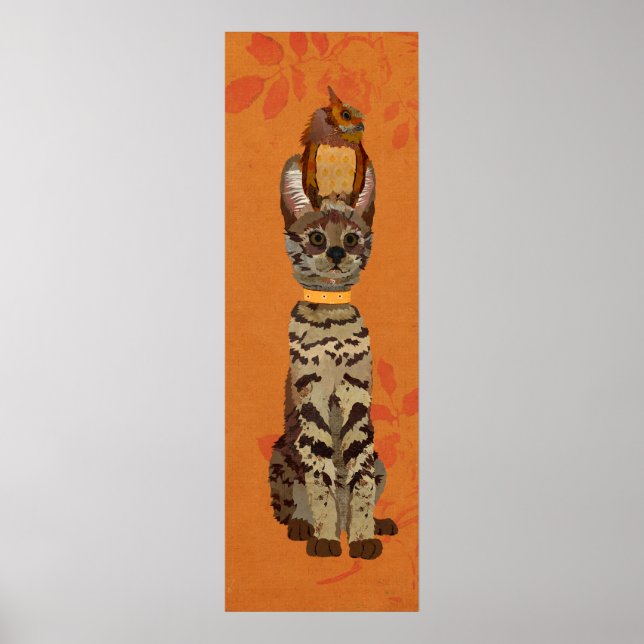 AFFICHE OCELOT & OWL (Devant)
