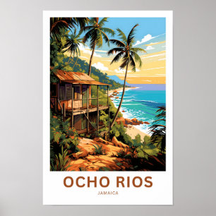 Affiche Ocho Rios Jamaïque Travel Imprimer