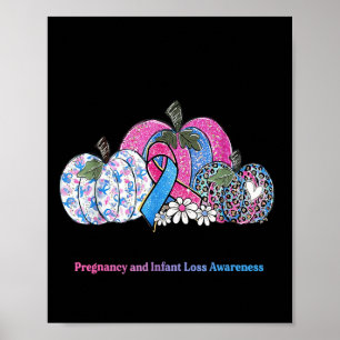 Affiche Octobre Nous Portons Nk & Bleu Grossesse Perte Béb