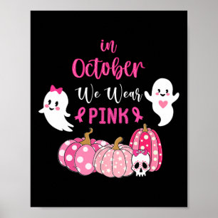 Affiche Octobre Nous Portons Une Sensibilisation Au Cancer