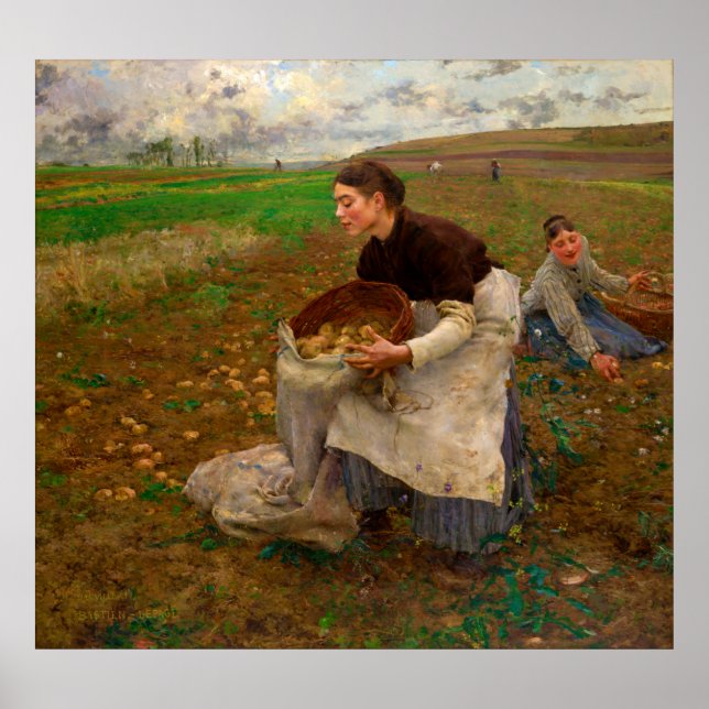 Affiche Octobre par Jules Bastien-Lepage (1878) (Devant)