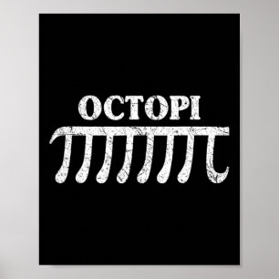Affiche Octopi Funny Pi Don Pour Les Amateurs De Maths De 