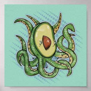 Affiche Octopus Avocado