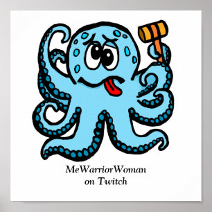 Affiche Octopus Bonk, MeWarriorWoman sur Twitch