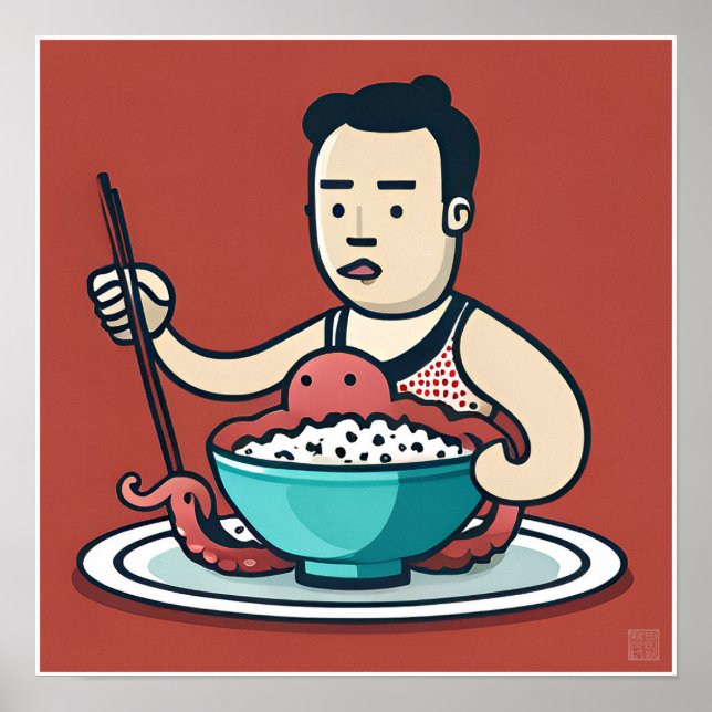 Affiche Octopus Deluxe - Art Print (Devant)