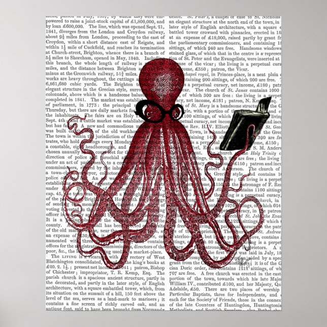 Affiche Octopus intelligent (Devant)