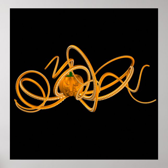 Affiche Octopus orange (Devant)