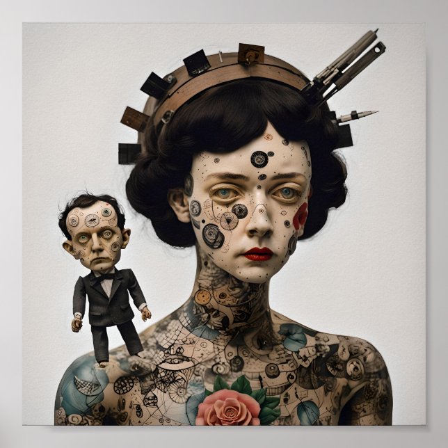 Affiche Odd Doll Surréaliste AI image 005 P (Devant)