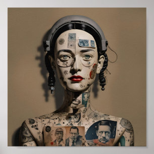 Affiche Odd Doll Surréaliste AI image 009 P