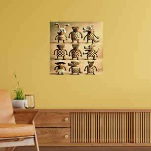 Affiche Odd Friends - Checker & Dots Creator Family