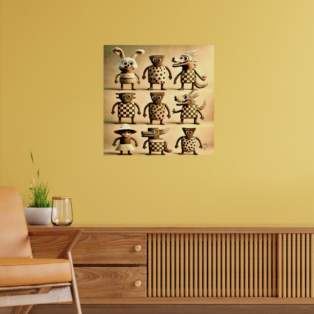 Affiche Odd Friends - Checker & Dots Creator Family (Salon 2)