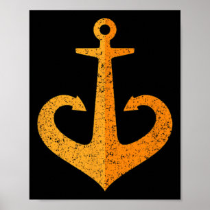 Affiche Odesa Odessa Ancre Emblème Symbole Ukraine Ukr