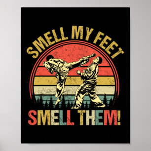 Affiche Odeurs Mes Pieds Karate Odeurs Martial Art Comt