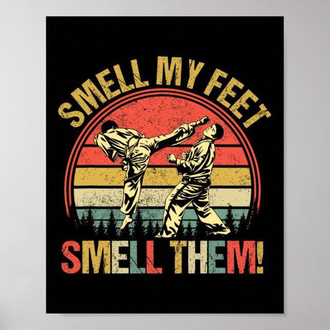 Affiche Odeurs Mes Pieds Karate Odeurs Martial Art Comt (Devant)