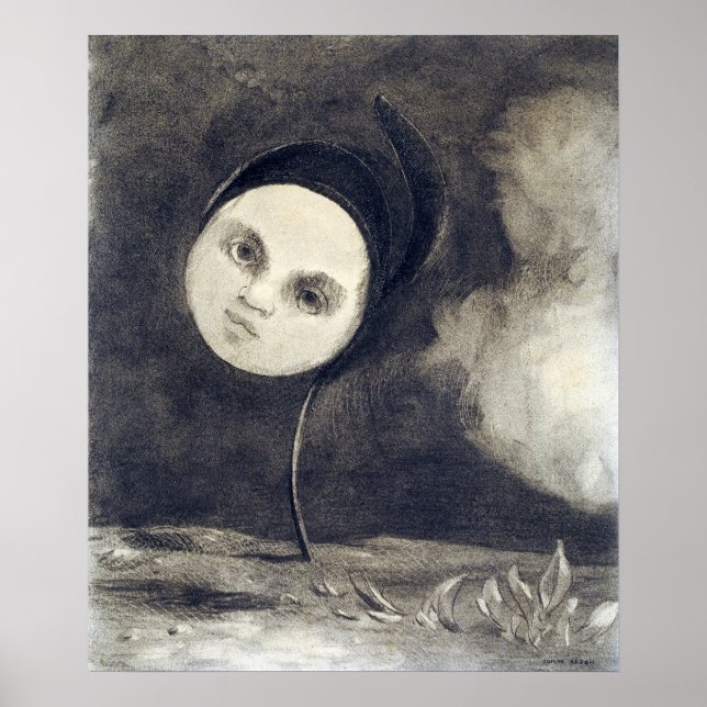 Affiche Odilon Redon, Étrange Fleur (Devant)