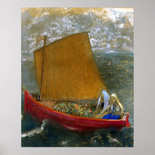 Affiche Odilon Redon La Voile Jaune