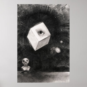 Affiche Odilon Redon, Le cube, 1880