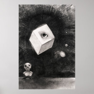 Affiche Odilon Redon, Le cube, 1880
