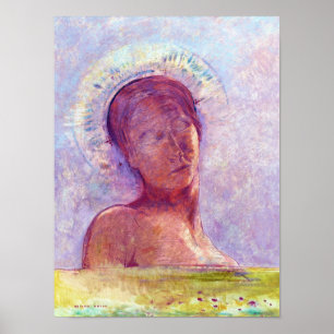 Affiche Odilon Redon, les yeux fermés 1889